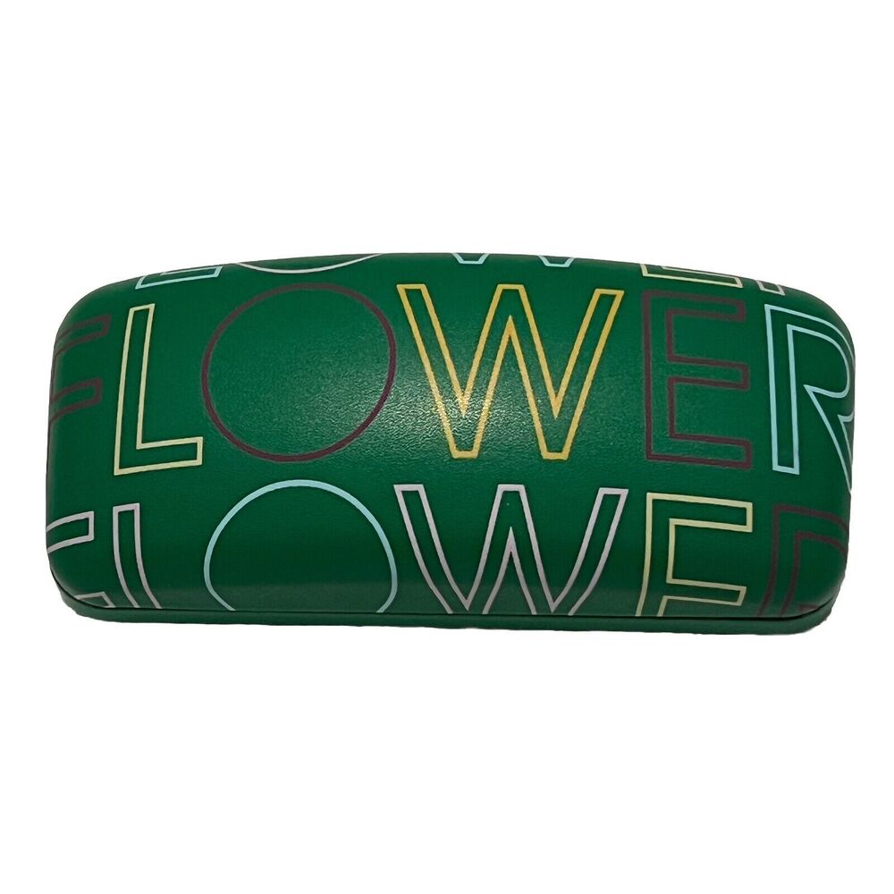 Flower By Drew Barrymore Eyeglass Case Hardshell Green Multicolor Sunglasses